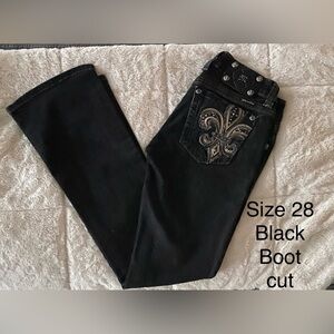 Miss Me Black Boot Cut Jeans